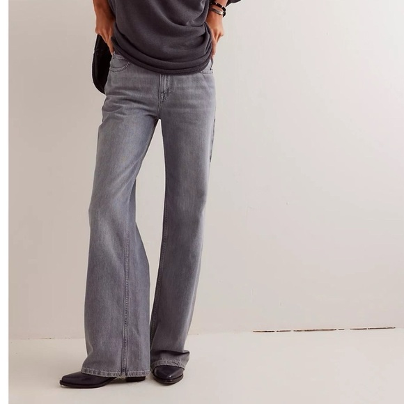 New Free People Tinsley Baggy High Rise Jeans Denim Wide Leg We The Free 26 - Picture 12 of 12